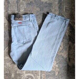 Wrangler Jeans 32x28 Blue Light Wash Relaxed Fit Mom Jeans Denim Cotton